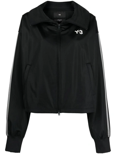 Shop Y-3 Logo Track Jacket In Black