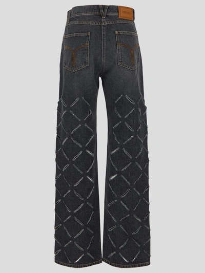 Shop Versace Jeans In <p> Jeans In Deep Grey Denim Cotton