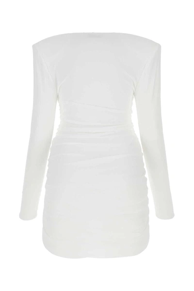 Shop Alexandre Vauthier Dress In White