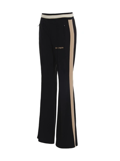 Shop Palm Angels 'ultralight Flare Track' Joggers In Black