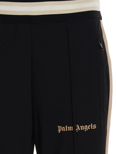 Shop Palm Angels 'ultralight Flare Track' Joggers In Black