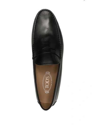 Shop Tod's City Gommino Driving Shoes In Black
