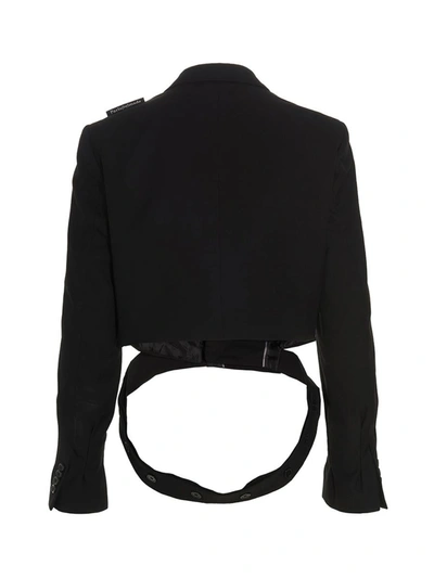 Shop 1/off 'cropped' Blazer Jacket In Multicolor