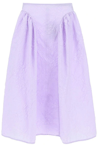 Shop Cecilie Bahnsen 'fabiola' Skirt In Purple