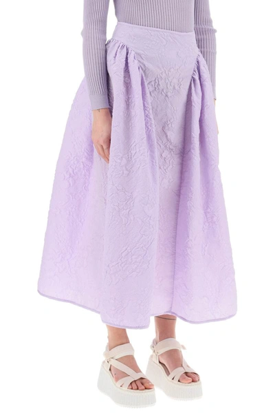 Shop Cecilie Bahnsen 'fabiola' Skirt In Purple