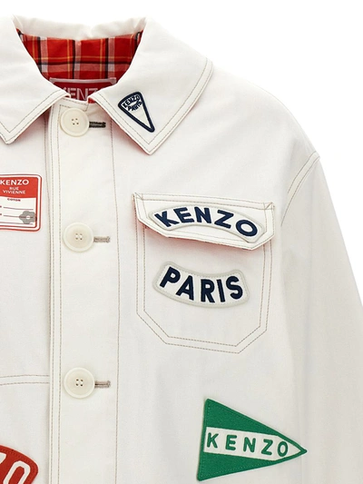 Shop Kenzo 'workwear' Jacket In White