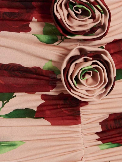 Shop Magda Butrym Floral Printed Dress In Pink