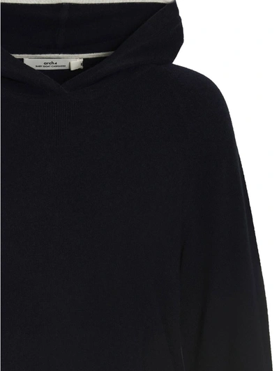 Shop Arch4 ‘arabella' Hooded Sweater In Blue