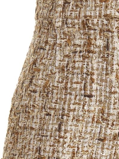 Shop Giambattista Valli Tweed Shorts In Gold