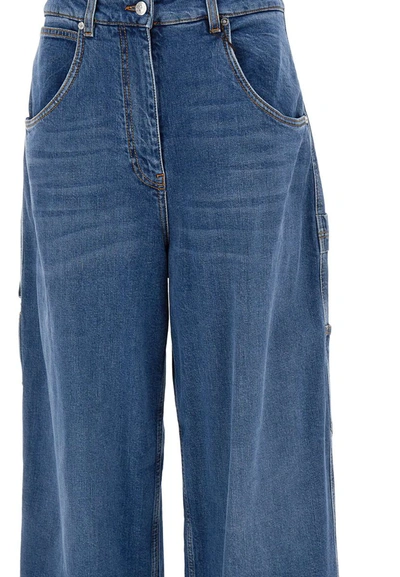 Shop Etro Cotton Jeans In Blue