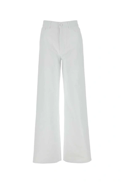 Shop Raf Simons Jeans In White