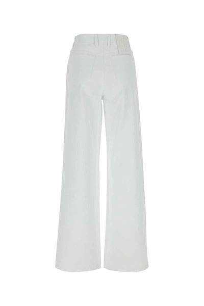 Shop Raf Simons Jeans In White
