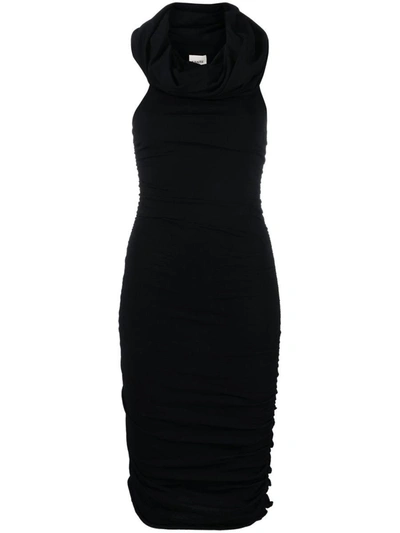 Shop Khaite Aerica Mini Dress In Black
