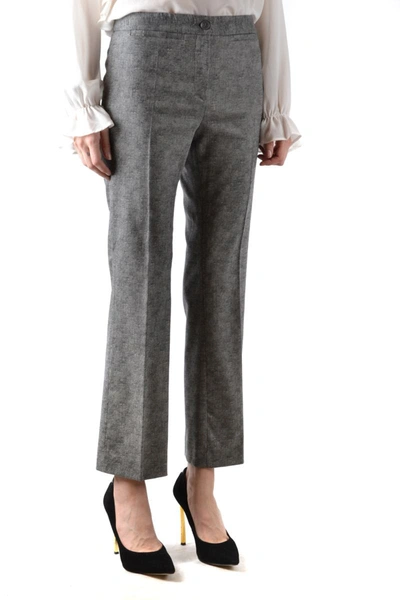 Shop Boutique Moschino Trousers In Gray