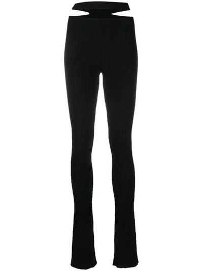 Andreädamo Andreādamo Black Ribbed Trousers In 004 0473 Black