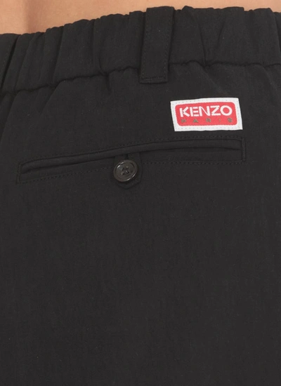 Shop Kenzo Trousers Black