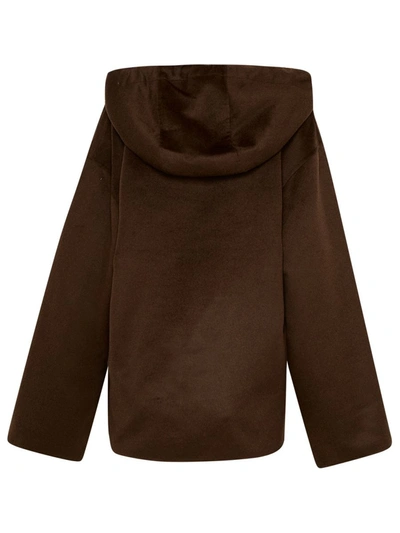 Shop Nanushka Wool Blend Brown Moshe Sweater