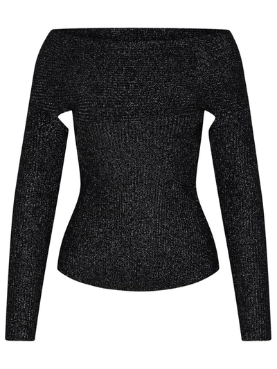 Shop Khaite Black Wool Blend Body Sweater