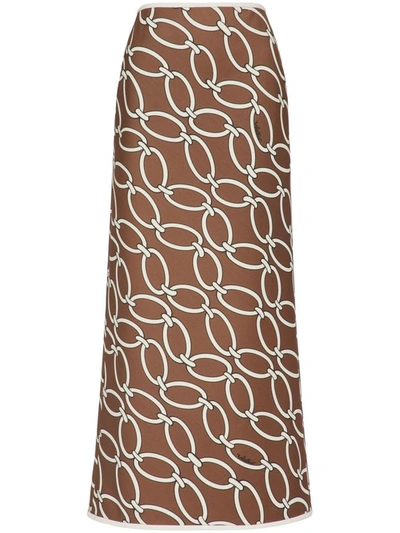 Shop Valentino Skirt Clothing In Brown