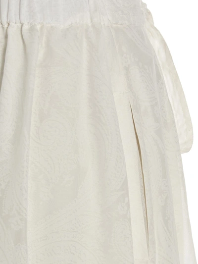 Shop Etro 'paisley' Skirt In White