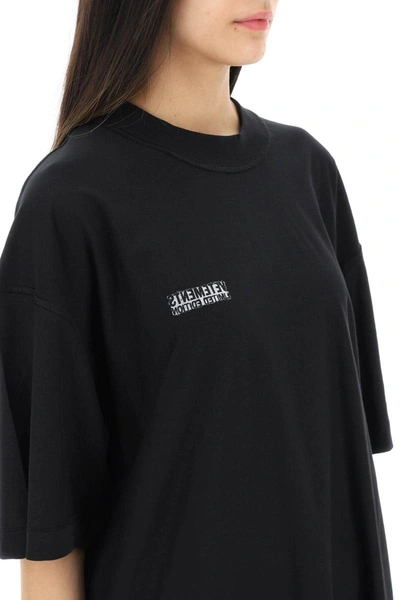 Shop Vetements Oversized Organic Cotton T-shirt In Black