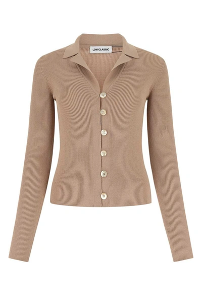 Shop Low Classic Knitwear In Beige O Tan