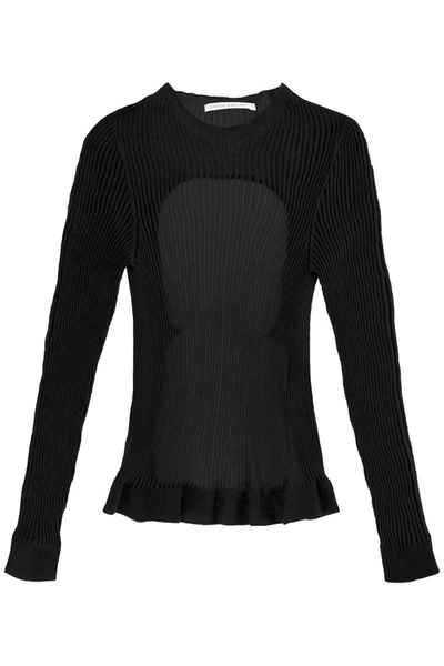 Shop Cecilie Bahnsen Jayla Long Sleeve Top In Black