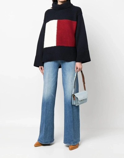 Tommy Hilfiger Th Collection Flag Icon Sweater In Blue | ModeSens