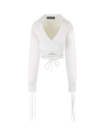 Shop Andrea Adamo Sweaters In White