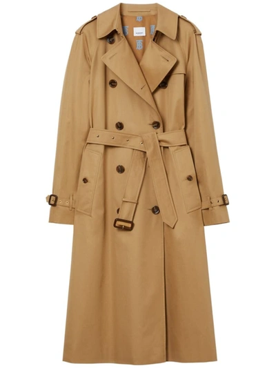 Shop Burberry Chelsea Cotton Trench Coat In Camel