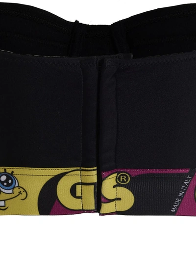 Shop Gcds 'spongebob' Bra In Black