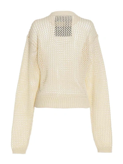 Ramael White Bio Cable Sweater In White