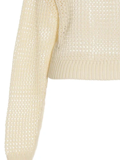 Ramael White Bio Cable Sweater In White