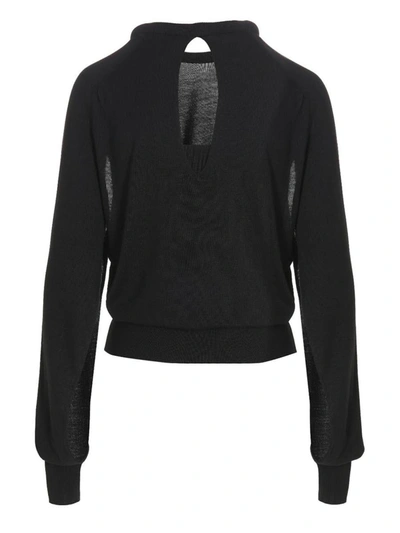 Shop Ramael Cut Out Insert Top Sweater In Black