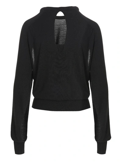 Ramael Cut Out Insert Top Sweater Sweaters And Cardigans Black In Black