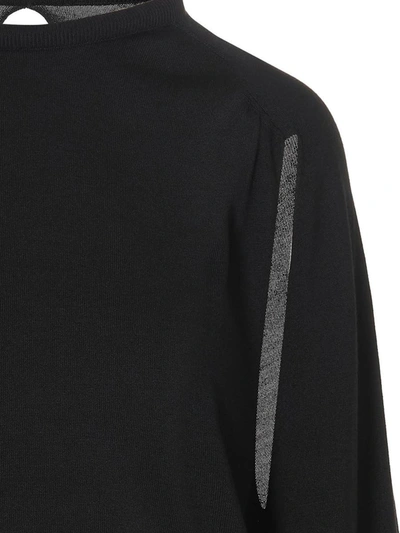 Shop Ramael Cut Out Insert Top Sweater In Black