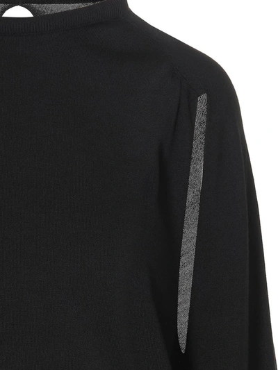 Ramael Cut Out Insert Top Sweater Sweaters And Cardigans Black In Black