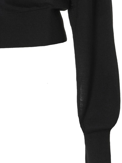 Ramael Cut Out Insert Top Sweater Sweaters And Cardigans Black In Black