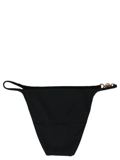 Shop Versace 'medusa' Bikini Bottom In Black