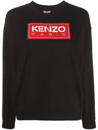 Shop Kenzo Logo Sweatshirt Clothing In Black