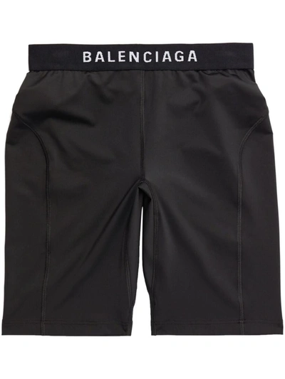 Shop Balenciaga Cycling Shorts In Black
