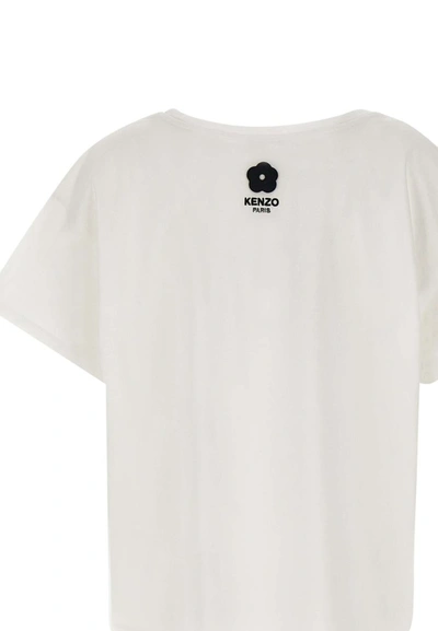 Shop Kenzo Paris "relax"  Cotton T-shirt In White
