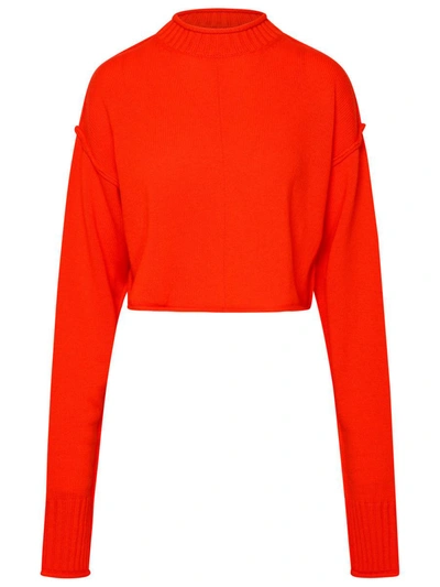 Shop Sportmax Orange Cashmere Blend Maiorca Sweater