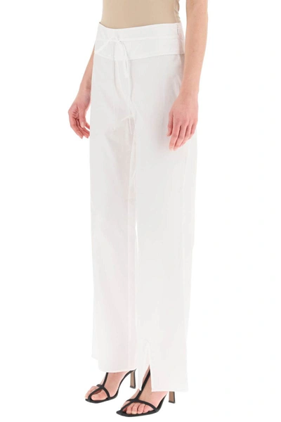 Shop Saks Potts 'elizabeth' Popeline Pants In White