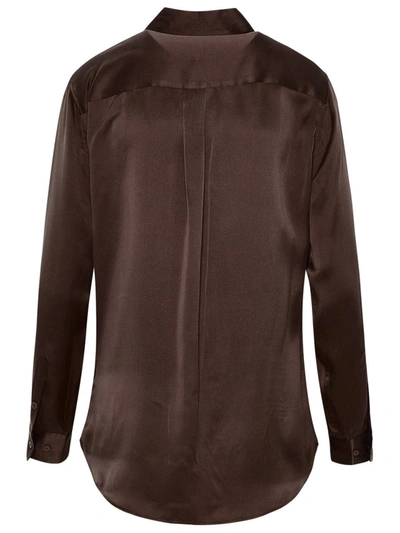 Shop Equipment Brown Silk Shirt