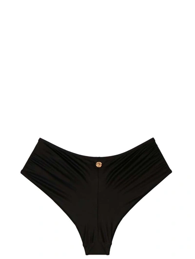 Shop Versace Bikini Briefs With Knot In Black