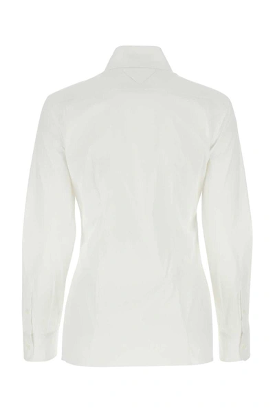 Shop Prada Shirts In White