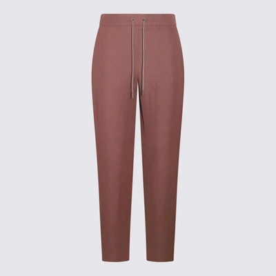 Shop Fabiana Filippi Brown Viscose Blend Trousers In Sacher