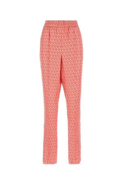 Shop Ferragamo Salvatore  Pants In Printed