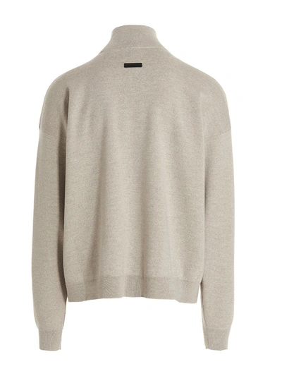 Shop Fear Of God High Neck Sweater In Gray